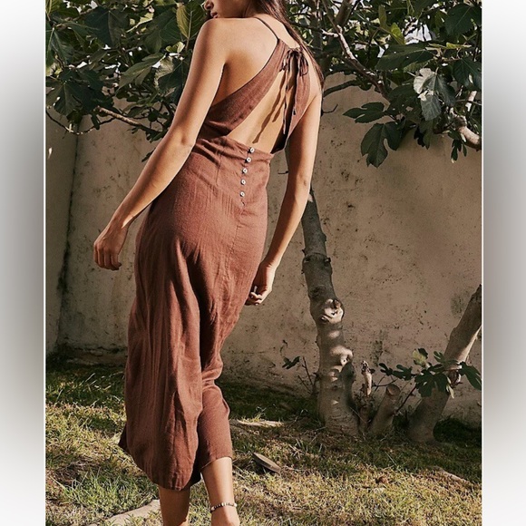 Free People free-est Call Me Midi wrap dress in green - Picture 4 of 15